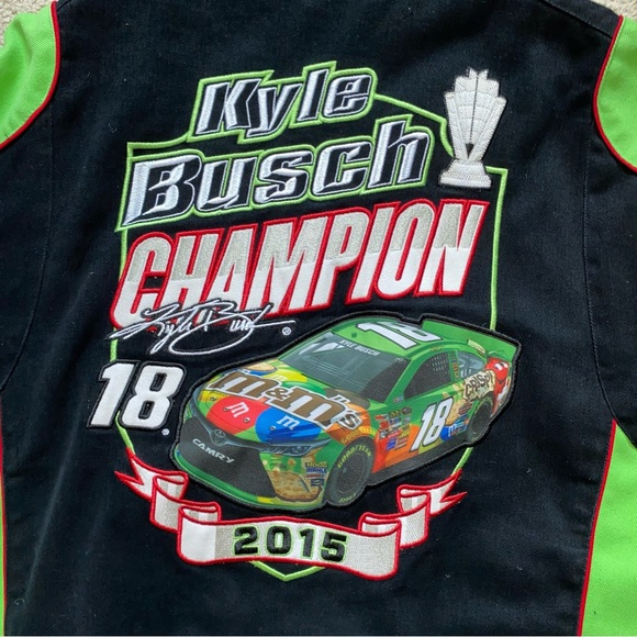 NASCAR 2015 Kyle Busch Champion M&M Racing jacket Large - Picture 6 of 12